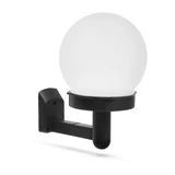 Kép 1/3 - LED-es szolár fali lámpa, hidegfehér, fekete, műanyag
