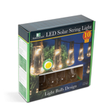 Kép 2/5 - Szolár LED fényfüzér, villanykörte design, 30 LED, 180cm