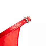 Kép 2/2 - Nyakörv kendő, piros, 34x1cm 