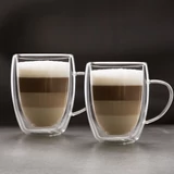 Kép 1/2 - Duplafalú üveg pohár, 350ml, 2 db/doboz