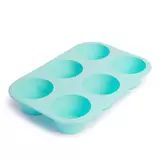Kép 1/4 - Family szilikon muffinsütő-forma, kék, 6 adagos