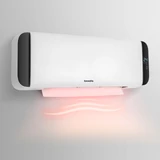Kép 4/4 - Fali hősugárzó, 1000/2000W, LED kijelző, fehér, 230V