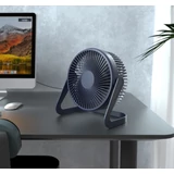 Kép 5/5 - USB mini ventilátor, 18cm, fekete