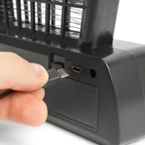 Kép 3/4 - Asztali UV rovarcsapda, akkumulátoros és USB-s, fekete