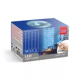 Kép 4/4 - Family fényfüggöny mikro LED-del, távírányatós, hidegfehér , 230V, 300db, 3x3m 