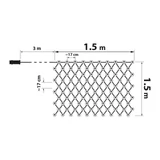 Kép 2/5 - Family LED-es fényháló, távirányítós, melegfehér, 230V, 190db, 3x2m