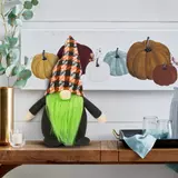 Kép 2/2 - Halloween-i skandináv manó, zöld, 34cm