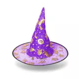Kép 2/5 - Halloween-i boszorkány kalap, 4 szín, poliészter, 38x34cm