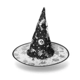 Kép 5/5 - Halloween-i boszorkány kalap, 4 szín, poliészter, 38x34cm