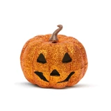Kép 1/3 - Family Halloween-i RGB LED dekor habszivacs tök, narancssárga, 11cm