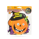 Kép 2/3 - Family Halloween-i papír girland, többféle motívummal, 3,5m