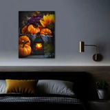 Kép 2/2 - Halloween-i LED-es hangulatkép fali akasztóval, 2xAA, 30x40cm