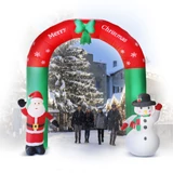 Kép 2/2 - Family felfújható karácsonyi kapu, IP44, 9 LED, hálózati, 240cm