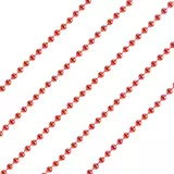 Kép 1/3 - Family dekor gyöngyfüzér piros színben, 3,6m