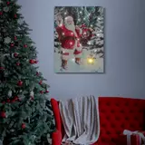 Kép 2/2 - Karácsonyi LED-es hangulatkép fali akasztóval, 2xAA, 30x40cm