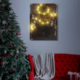 Kép 2/2 - Karácsonyi LED-es hangulatkép fali akasztóval, 2xAA, 30x40cm