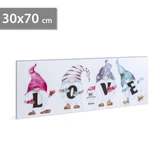 Kép 1/2 - LED-es fali hangulatkép - &quot;LOVE&quot;, 2xAA, 70x30cm