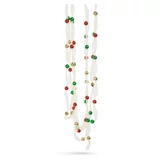 Kép 1/4 - Karácsonyi organza girland,  többszínű, 10mm, 2,7m