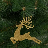 Kép 3/7 - Family karácsonyfadísz, glitteres rénszarvas, 12cm,  4 db/csomag