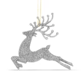 Kép 6/7 - Family karácsonyfadísz, glitteres rénszarvas, 12cm,  4 db/csomag
