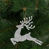 Kép 7/7 - Family karácsonyfadísz, glitteres rénszarvas, 12cm,  4 db/csomag