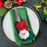 Kép 3/4 - Family karácsonyi evőeszköz dekor, 12cm, 2 féle,  2 db/csomag