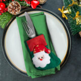 Kép 3/4 - Family karácsonyi evőeszköz dekor, 12cm, 2 féle,  2 db/csomag