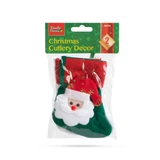 Kép 4/4 - Family karácsonyi evőeszköz dekor, 12cm, 2 féle,  2 db/csomag