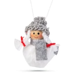 Kép 3/4 - Family karácsonyfadísz, poliészter hóember, 10cm, 4 db/csomag
