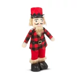 Kép 1/2 - Family karácsonyi diótörő baba, álló, poliészter, piros, 47cm