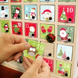 Kép 2/2 - Family adventi kalendárium matrica szett, 5x5cm