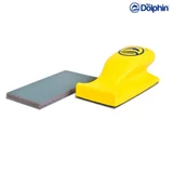 Kép 2/4 - Blue Dolphin kézi tépőzáras csiszolófelfogó szett, téglalap, 70x125mm