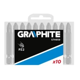 Kép 2/2 - Graphite csavarhúzó bithegy, PZ2, 50mm, 1/4", 10db