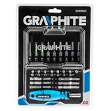 Kép 2/3 - Graphite csavarbehajtó bit készlet, vegyes, 25-50mm, 31 darabos