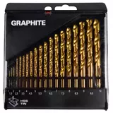 Kép 2/2 - Graphite HSS fémcsigafúró készlet 1.0-10.0mm, 19 részes