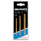 Kép 2/3 - Graphite HSS-Tin marófúrószár készlet 5-8mm, 3 részes