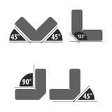 Kép 3/4 - Handy 10882C hegesztőmágnes, 45°, 90°, 135°, max 9kg
