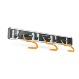 Kép 1/3 - Handy 57148 univerzális fali takarítóeszköz/szerszám tartó, akaszókkal, 7db-os