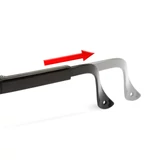 Kép 2/3 - Handy 10384AM védőszemüveg szemüvegeseknek, UV védelemmel, borostyán sárga