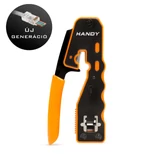 Kép 1/3 - Handy 10181 krimpelő-, blankoló- és vágófogó, átmenő csatlakozókhoz, 8P