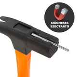 Kép 2/4 - Handy 10427 professzionális ács kalapács, mágneses szegtartó, üvegszálas nyél, 600g