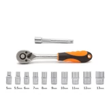 Kép 4/5 - Handy 10857A dugókulcs készlet, 1/4&quot;, 5-13mm, 12db
