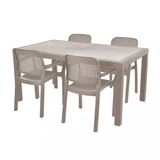 Kép 1/2 - Hecht Samana kerti bútor szett 1 Anegada asztal+4 Samana szék, bézs