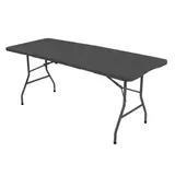 Kép 1/3 - Hecht Foldis kerti asztal, grafit, 180x74x74cm	