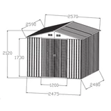 Kép 3/3 - Hecht 8x8 PLUS kerti szerszámtároló ház