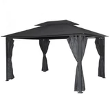 Kép 1/6 - Hecht kerti pergola 400x300x228cm, fekete