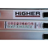 Kép 8/11 - Higher ML-104A többfunkciós csuklós alumínium létra podeszttel, 4x4 fok