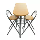 Kép 3/4 - Konyhai bárszett asztallal és két székkel