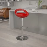 Kép 2/2 - Kitti bárszék, bordó, 2db