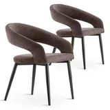 Kép 1/4 - Timeless Home Luna 2 darabos szék szett, barna